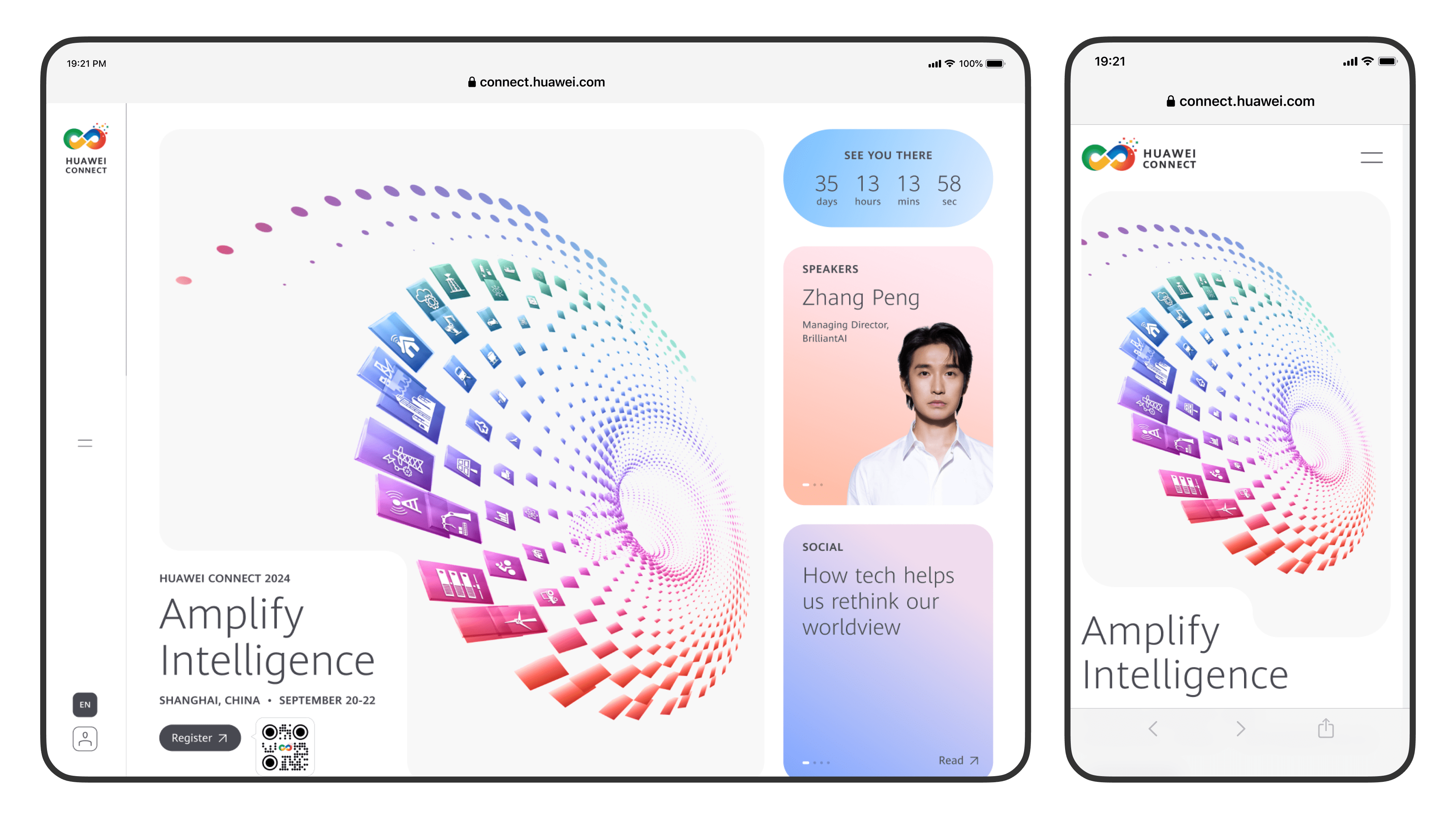 Huawei Connect Website Redesign